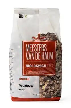De Online Drogist De Halm Muesli Vruchten Biologisch 750GR aanbieding