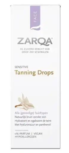 De Online Drogist Zarqa Face Tanning Drops Sensitive 30ML aanbieding