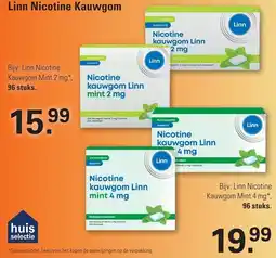 De Online Drogist Linn Nicotine Kauwgom aanbieding