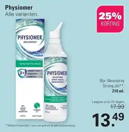 De Online Drogist Physiomer Neusspray aanbieding