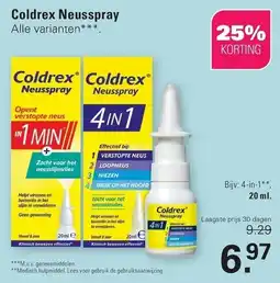 De Online Drogist Coldrex Neusspray aanbieding