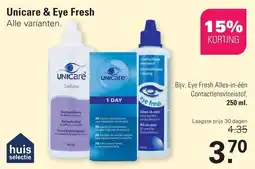 De Online Drogist Unicare & Eye Fresh aanbieding
