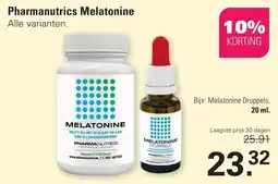 De Online Drogist Pharmanutrics Melatonine aanbieding