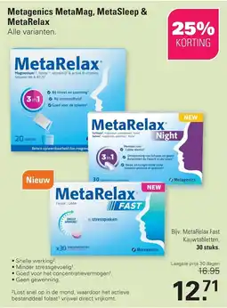De Online Drogist Metagenics MetaRelax aanbieding