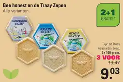De Online Drogist Bee honest en de Traay Zepen aanbieding