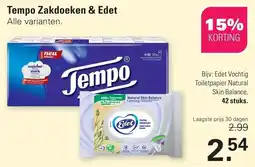 De Online Drogist Tempo Zakdoeken & Edet aanbieding