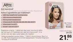 De Online Drogist Alline prohair Anti-haaruitval aanbieding