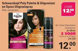 De Online Drogist Schwarzkopf Poly Palette & Uitgroeiset en Syoss Uitgroeispray aanbieding