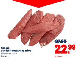 Makro Schotse runderdiamanthaas prime aanbieding