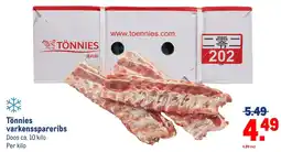 Makro Tönnies varkenssspareribs aanbieding