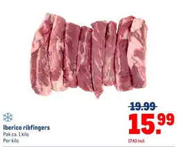 Makro Iberico ribfingers aanbieding