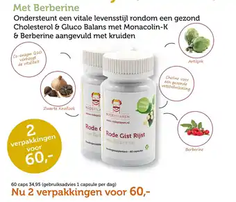 Rodepilaren Rode Gist Rijst met Berberine