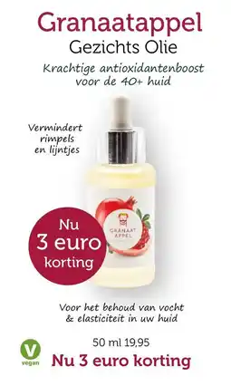 De Rode Pilaren Granaatappel Gezichts Olie aanbieding