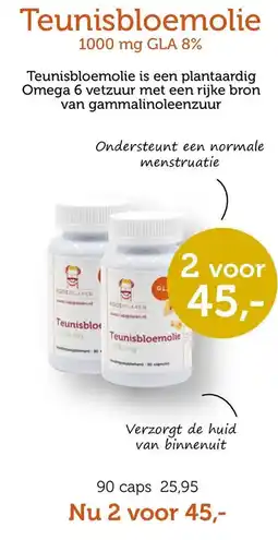 De Rode Pilaren Rodepilaren Teunisbloemolie aanbieding