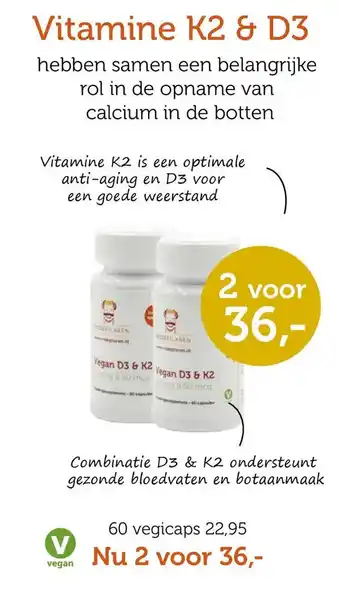 Rodefilaren Vitamine K2 & D3