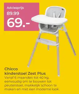 Prenatal Chicco kinderstoel Zest Plus aanbieding