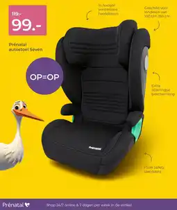 Prenatal Prénatal autostool Seven aanbieding