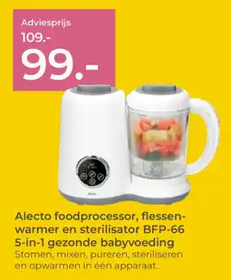 Prenatal Alecto foodprocessor, flessen-warmer en sterilisator BFP-66 aanbieding