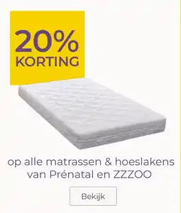 Prenatal prénatal en zzzoo matrassen en hoeslakens aanbieding