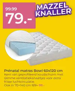 Prenatal Prénatal matras Bowi aanbieding