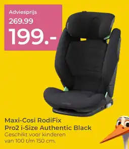 Prenatal Maxi-Cosi RodiFix Pro2 i-Size Authentic Black aanbieding