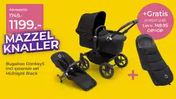 Prenatal Bugaboo Donkey5 incl extensie set Midnight Black aanbieding