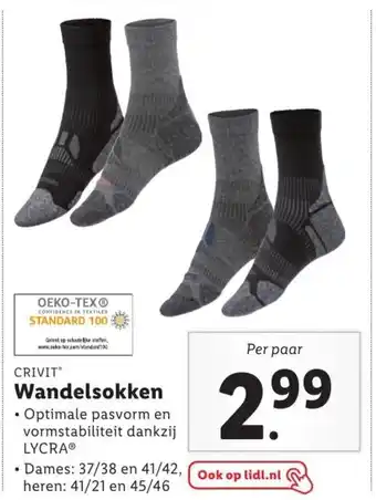 Lidl Wandelsokken aanbieding