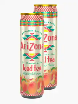 Flink Arizona Iced Tea Peach 33cl 2x aanbieding
