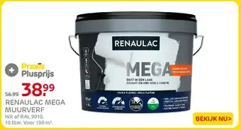 Praxis Renaulac mega muurverf aanbieding