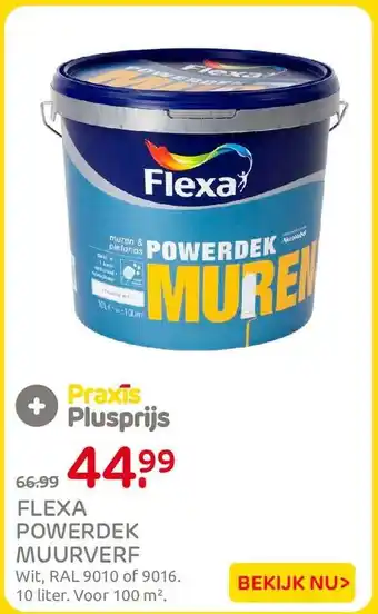 Praxis Flexa powerdek muurverf aanbieding