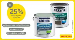 Praxis Sikkens muurverf en binnenlak aanbieding