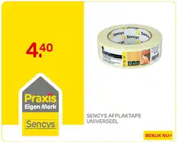 Praxis Sencys afplaktape universeel aanbieding
