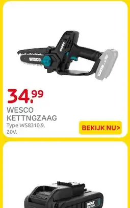 Praxis Wesco kettingzaag aanbieding