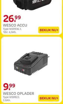 Praxis WESCO ACCU aanbieding