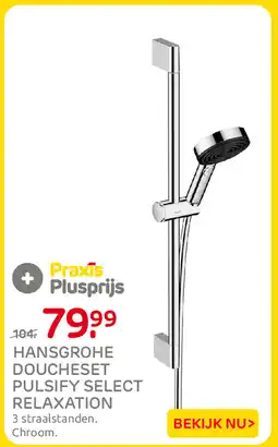 Praxis Hansgrohe doucheset pulsify select relaxation aanbieding