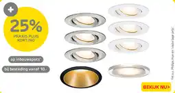 Praxis Inbouwspots aanbieding