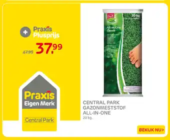 Praxis Central Park gazonmeststof all-in-one aanbieding