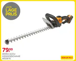 Praxis WORX ACCU HEGGENSCHAAR WG261E aanbieding