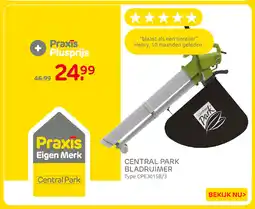 Praxis Central Park bladruimer aanbieding