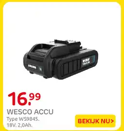 Praxis Wesco accu aanbieding