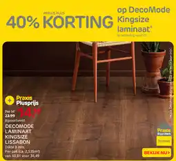 Praxis Decomode kingsize laminaat aanbieding
