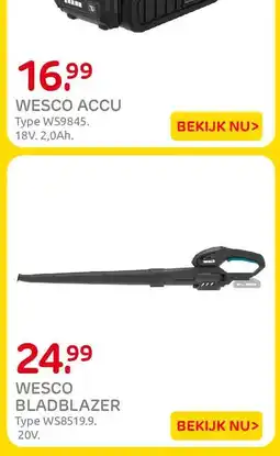 Praxis WESCO ACCU aanbieding