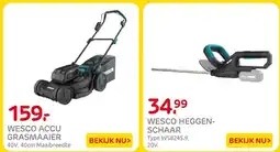 Praxis Wesco accu grasmaaier aanbieding