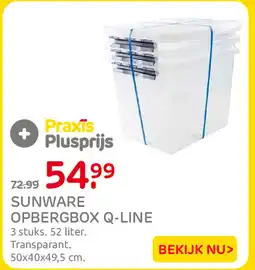 Praxis Sunware opbergbox q-line aanbieding