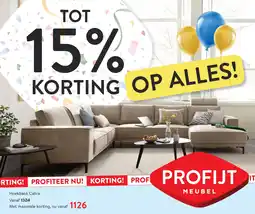 Profijt Meubel Hoekbank calira aanbieding