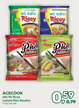 Amazing Oriëntal Acecook Alle Oh Ricey Instant Rice Noodles aanbieding