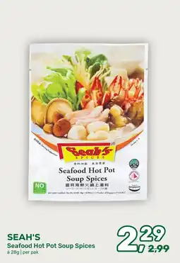 Amazing Oriëntal Seah's Seafood Hot Pot Soup Spices aanbieding