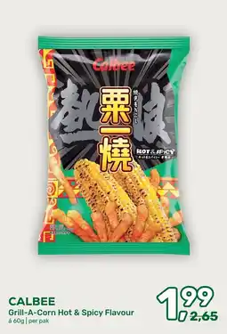 Amazing Oriëntal Calbee Grill-A-Corn Hot & Spicy Flavour aanbieding
