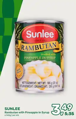 Amazing Oriëntal Sunlee Rambutan with Pineapple In Syrup aanbieding
