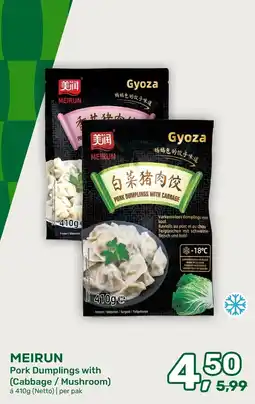 Amazing Oriëntal Meirun Pork Dumplings with (Cabbage / Mushroom) aanbieding